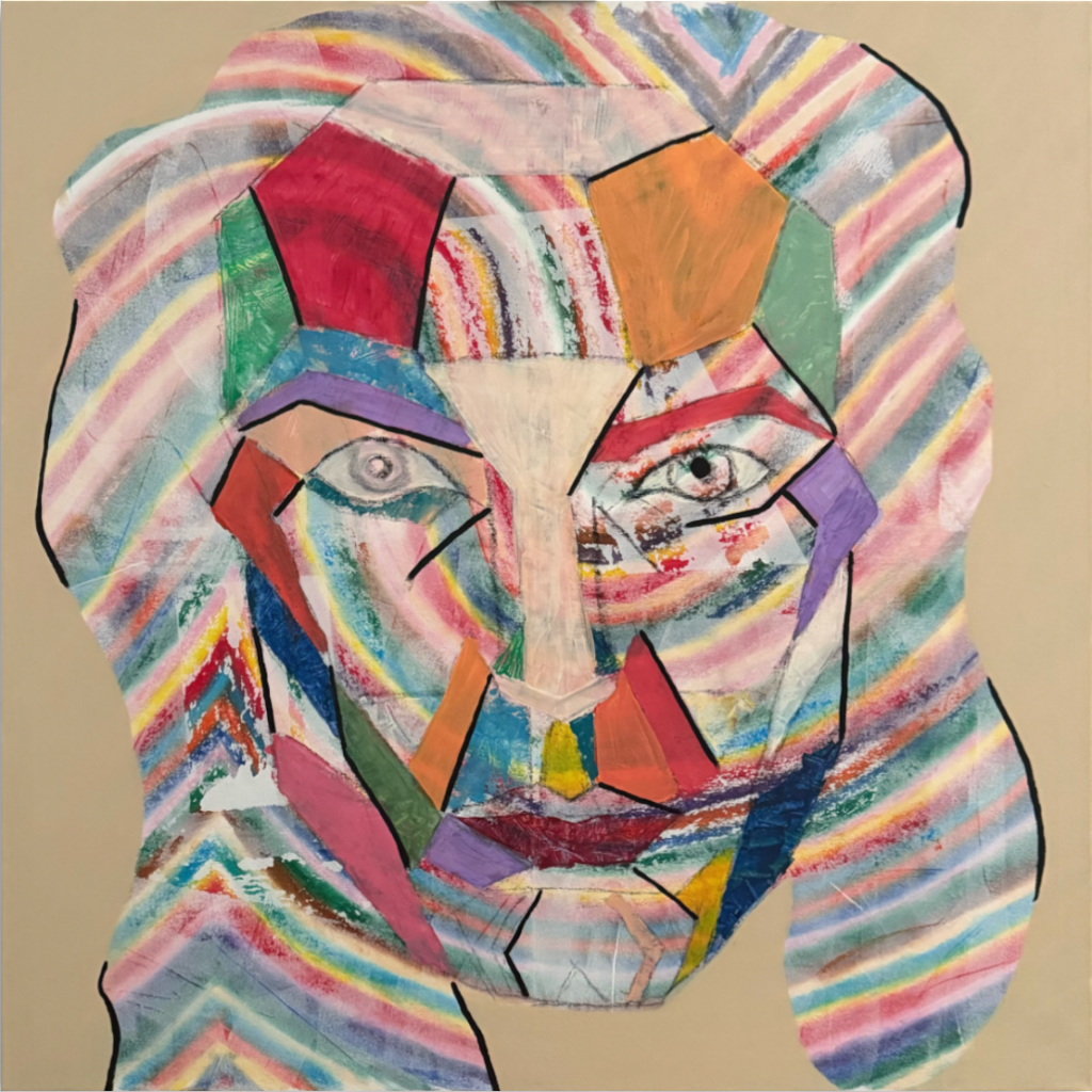 Face – 2025, Acryl und Mixed Media, Konstantin Keinemann